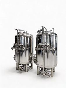 Réservoir d'eau en acier inoxydable avec filtres mécaniques SS304, <span class=keywords><strong>filtre</strong></span> à <span class=keywords><strong>sable</strong></span> et charbon actif, et système PLC. - Product Image 3