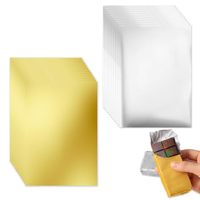 Envoltorios de Aluminio Dorado para Chocolate, Impresos, Termosellables y Plegables, para Empacar Dulces, Venta al Por Mayor