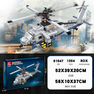 Jie स्टार ज्जी 61047 असेंबली बिल्डिंग ब्लॉक एयरक्राफ्ट सीरीज शिपबोर्न हेलीकॉप्टर शैक्षिक ब्लॉक बच्चों के लिए खिलौने - Product Image 6