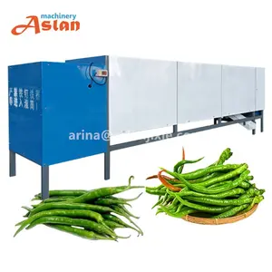 Fresh green chili stem cutting machine red chili pepper processing machine