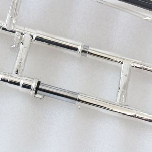 Trombone <span class=keywords><strong>soprano</strong></span> plaqué argent, trombone de haute qualité, <span class=keywords><strong>trompette</strong></span> à vent en Sib - Product Image 3