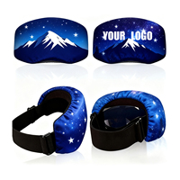 Housse de protection en microfibre pour lunettes, avec logo imprimé, cadeaux d'hiver, housse personnalisée pour lunettes de ski