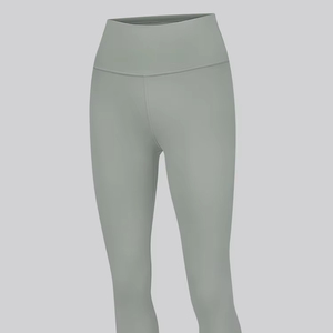 Women's High Waist Sport Pants Seamless Yoga <b>Leggings</b> for Fitness Gym Workout Solid <b>Pattern</b> Spandex/Nylon Elastic Waist Closure - Product Image 6