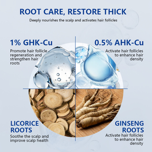 Sérum capillaire exclusif à la formule 10000ppm de peptides de cuivre GHK-Cu AHK-Cu, stimulation des papilles dermiques, booster de résilience capillaire, fluide OEM - Product Image 3