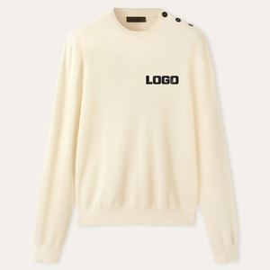 <span class=keywords><strong>Pull</strong></span> <span class=keywords><strong>Col</strong></span> Rond Homme en Mélange de Laine, Tricot Côtelé Texturé, Épais - Product Image 2