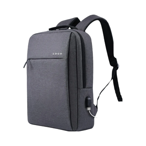 Sac à dos professionnel en cuir imperméable de 15,6 pouces avec fonction USB antivol, logo personnalisé, pour hommes/femmes, collège, lycée, sac à fermeture éclair - Product Image 4