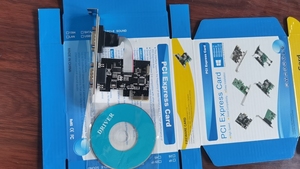 Tarjeta <span class=keywords><strong>PCI</strong></span> <span class=keywords><strong>Express</strong></span> de serie de buena calidad Tarjeta de expansión de adaptador <span class=keywords><strong>RS232</strong></span> DB9 de 9 pines dual para PC - Product Image 4