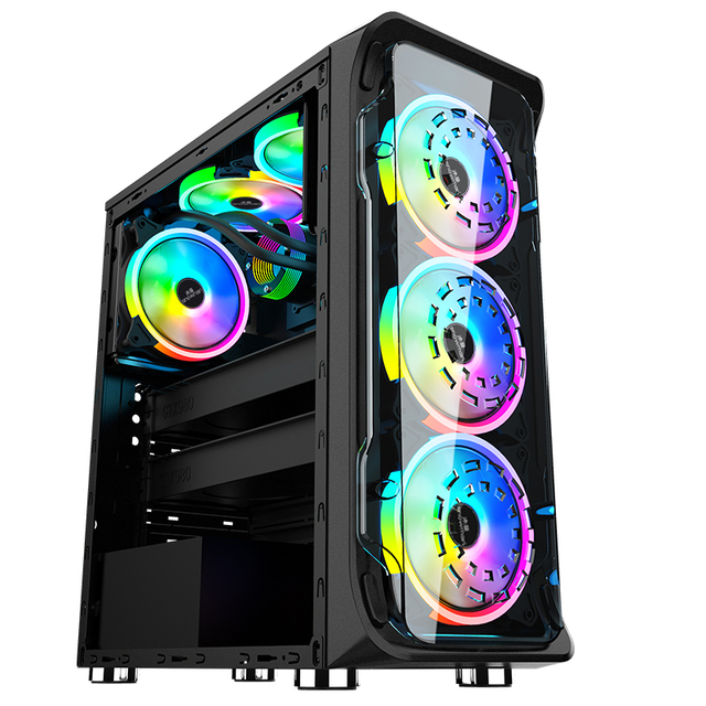 SNOWMAN Most Popular Sale Gaming Pc case OEM Computer Cases & Towers Steel Desktop Stock ATX PC Cabinet
