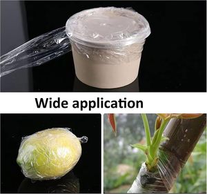 Cinta de injerto biodegradable ecológica de 200 m de longitud, membrana de injerto, cinta de sujeción para jardinería, cinta de injerto de PE, película de embalaje. - Product Image 5