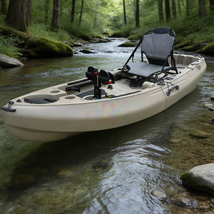 Kayak <span class=keywords><strong>de</strong></span> pêche modulaire <span class=keywords><strong>en</strong></span> plastique populaire avec propulsion à pédales, canoë <span class=keywords><strong>de</strong></span> pêche, bateau kayak avec accessoires, monoplace - Product Image 2