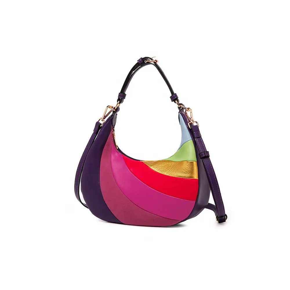 Famous Brands Striped Crossbody Rainbow Purse London Bag Kensington Designer Handbags High Quality Bags