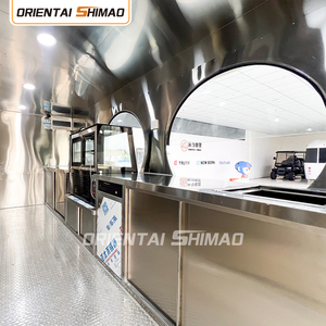 Custom Logo Food Cart Fiberglass New Condition Restaurant Bakery Mobile Trailer SMS-4500 Factory Direct Sale Food Cart SMS-4500 - Product Image 6