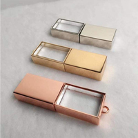 Glazen Usb Geheugen Flash Pen Drive Custom Fotografie Valentijn Cadeau Elegante Doos