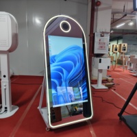 Xinlepai Cermin Ajaib Besar Terlaris Kompatibel dengan SLR Kamera Photo Booth Logam Cetak Instan untuk Selfie Pesta