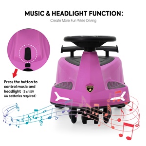 <strong>Lamborghini</strong> Purple Baby <strong>Ride</strong> <strong>on</strong> <strong>Toy</strong> Wiggle Plasma Swing <strong>Car</strong> 360 Degree Rotating Control <strong>Cars</strong> for Kids - Product Image 2