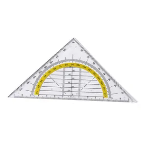 Venta al por mayor de impresión de logotipo de plástico Triangular gobernante