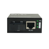 BTON 10 100M MINI Media Converter Fiber ke Tembaga Dual-Mode Dual Fiber 40KM 1310nm Konektor LC CCTV Surveillance