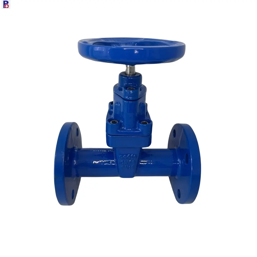 NEW type 1.0-1.6 Mpa GGG50 body DN40-DN 1200 rubber seal rising DIN3202 F5 standard gate valve