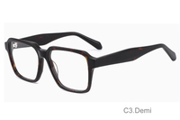 Monture de lunettes carrée en acétate de cellulose laminé de qualité supérieure en gros avec marque privée