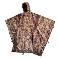 Poncho isolé camouflage avec capuche - Sac de couchage portable convertible pour la chasse au canard/au cerf, la pêche, le camping et les sports de plein air