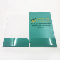 Carpeta de Archivos de Papel con 2 Bolsillos, Material de Papel A4 A5, Impresión de Logotipo Personalizado, para Documentos de Oficina y Presentaciones Empresariales