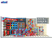 Équipement de parcours Ninja Warrior : Mur d'escalade double couche, direct usine, pour trampolines et centres de fitness, répondant à la demande de fitness