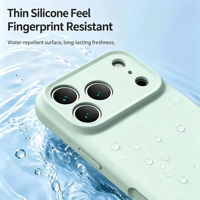 Coque de téléphone portable pour iPhone 18 Pro Max 2026, nouvelle coque en silicone liquide véritable, trou pour cordon multi-positions, protection antichoc