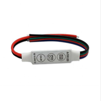 Mini contrôleur Led RGB 3 touches DC12-24V pour bande Led RGB