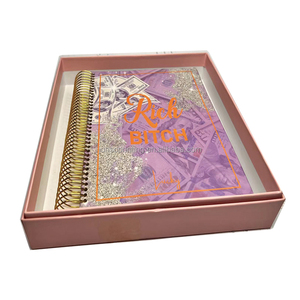 Bìa Giấy A4 <span class=keywords><strong>A5</strong></span> Bột Màu Vàng Tùy Chỉnh Bìa Giấy Bìa Giấy 2023 Sổ Kế Hoạch - Product Image 2