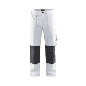 BLAKLADER - 109112101098C146 Paint <b>trousers</b> White/Dark <b>grey</b> - EAN 7330509787724 <b>WORK</b> <b>TROUSERS</b> <b>WORK</b> SHORTS - Product Image 1