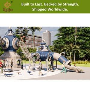 Baihe Space Rocket Series Aire de jeux extérieure pour enfants Équipement d'amusement Toboggan en plastique <span class=keywords><strong>Série</strong></span> spatiale pour les <span class=keywords><strong>loisirs</strong></span> des <span class=keywords><strong>parcs</strong></span> - Product Image 4