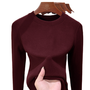 Women t shirt 100% cotton Breathable Full Sleeves Women t shirt O Neck <b>Quick</b> Dry OEM Service Women t shirt - Product Image 1