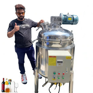 Cuve de mélange chauffante à double enveloppe de 100 litres en acier inoxydable avec <span class=keywords><strong>agitateur</strong></span> pour shampoing, détergent et cosmétiques - Product Image 1