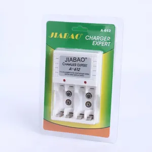 DL <span class=keywords><strong>Jiabao</strong></span> A-612 зарядное устройство 12 В бесщеточный коммутационный 4-слот для 5 #7 #9 В батарейки с круглой и плоской вилкой - Product Image 4