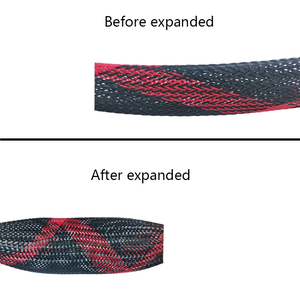 Erweiterbare geflochtene PET-Mehrfarben-Kabels chläuche aus Schlangen leder - Product Image 3