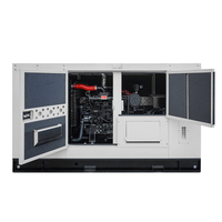 Groupe électrogène diesel silencieux monté sur armoire 30 kVA 30 kW double fréquence 50 Hz 60 Hz réglable pour l'exportation, alimentation multi-pays