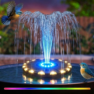 Pompe <span class=keywords><strong>solaire</strong></span> flottante colorée à LED, pompe à eau automatique de 18 cm de diamètre pour jardin <span class=keywords><strong>extérieur</strong></span>, piscine, bain d'oiseaux, <span class=keywords><strong>fontaine</strong></span> - Product Image 2