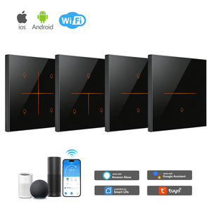Interruptor Inteligente WiFi Tuya <span class=keywords><strong>de</strong></span> 1/2/3 Canales, Compatible con <span class=keywords><strong>Alexa</strong></span>, Asistente <span class=keywords><strong>de</strong></span> Google, Aplicación Smart Life, Temporizador y Modo Escena, <span class=keywords><strong>Precio</strong></span> Competitivo, 100-250V - Product Image 1