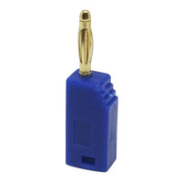 Connecteur banane 2 mm avec tête de test en cuivre plaqué or, empilable avec connecteur de panneau expérimental K2