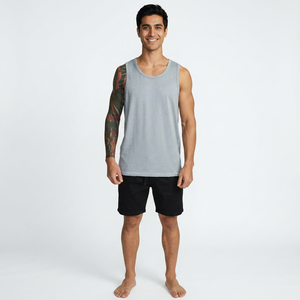 Camiseta sin Mangas para Hombre de Primera Calidad, Ajuste Holgado, Ropa Deportiva para Gimnasio, Camiseta sin Mangas para Hombre - Product Image 1