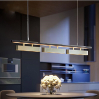 Lustre LED doré de luxe moderne nordique, hauteur réglable, intensité variable, luminaire suspendu artistique créatif pour salon et restaurant