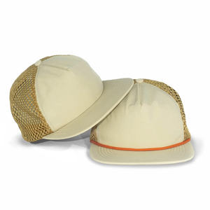 Sombreros de camionero de 6 paneles con logotipo bordado personalizado, gorra de malla de poliéster deportiva transpirable de secado rápido para verano al aire libre, fábrica de Vietnam - Product Image 3