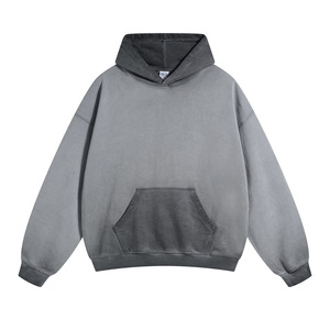 H5462 Vente en gros de sweats à capuche personnalisés de haute qualité, 430 g/m², 100 % coton, doublure en molleton français, sweats à capuche vintage lavés - Product Image 6