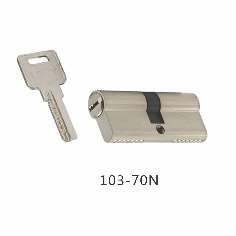 Anti-Theft Euro Brass Cylinder Lock Double Open Key/Key Door Cylinder In High Security Standard