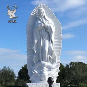 Estatuas Religiosas al por Mayor, Estatuas de Mármol de Nuestra Señora de <span class=keywords><strong>Guadalupe</strong></span> para Jardín Conmemorativo en la Iglesia - Product Image 4
