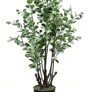 Arbre d'<span class=keywords><strong>eucalyptus</strong></span> artificiel de qualité supérieure de 114 cm avec <span class=keywords><strong>pot</strong></span>, faux sol, arbres artificiels <span class=keywords><strong>pour</strong></span> la décoration des arbres dans la maison, le salon, le jardin - Product Image 2
