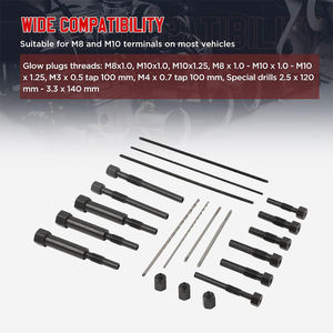 22-Piece Aço <span class=keywords><strong>Glow</strong></span> <span class=keywords><strong>Plug</strong></span> Remoção Kit de Ferramentas para M8 & M10 <span class=keywords><strong>Glow</strong></span> <span class=keywords><strong>Plug</strong></span> Eletrodos Reparação Automotiva - Product Image 4