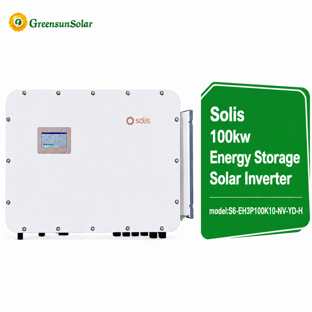 High Efficiency Solis S6-EH3P100K10-NV-YD-H 100kW Hybrid Solar Inverter for Energy Storage Integration