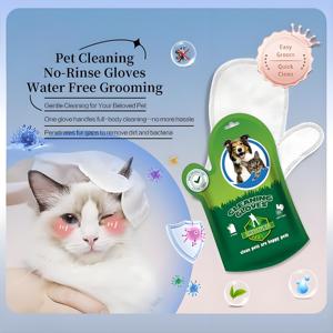 ถุงมือกรูมมิ่งสัตว์เลี้ยง MY TURF สำหรับสุนัข แมว และกระต่าย - ปราศจากน้ำหอม ทำความสะอาดง่าย ถุงมือกำจัดขนสัตว์เลี้ยง ถุงมืออาบน้ำ ขายส่ง OEM ODM - Product Image 5