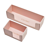 Cajas de Regalo Personalizadas de Alta Calidad para Dulces y Postres, Caja de Exhibición de Papel Rosa con Impresión Personalizada